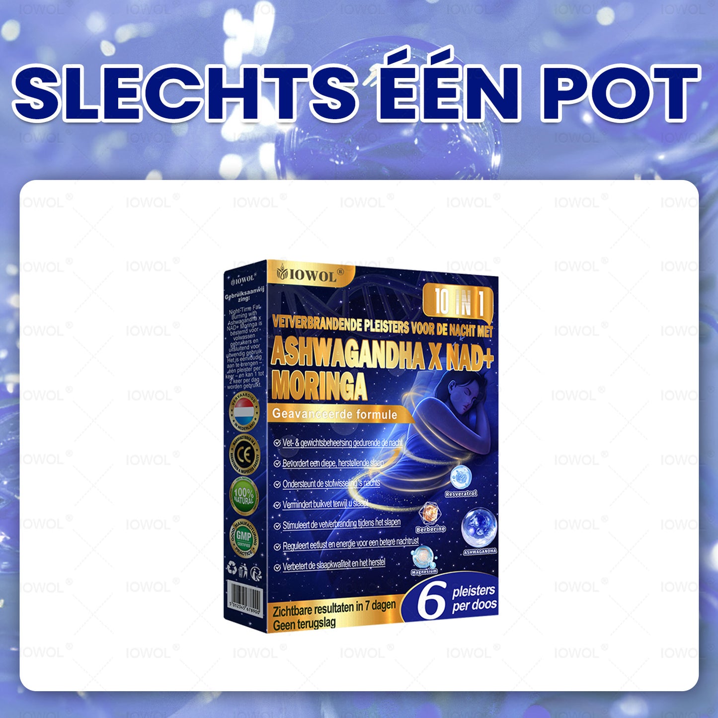 IOWOL® NACHTELIJKE VETVERBRANDINGSPLEISTERS! GEEN PILLEN & GEEN VERSPILLING & GEEN MOEITE & 100% RESULTAAT.