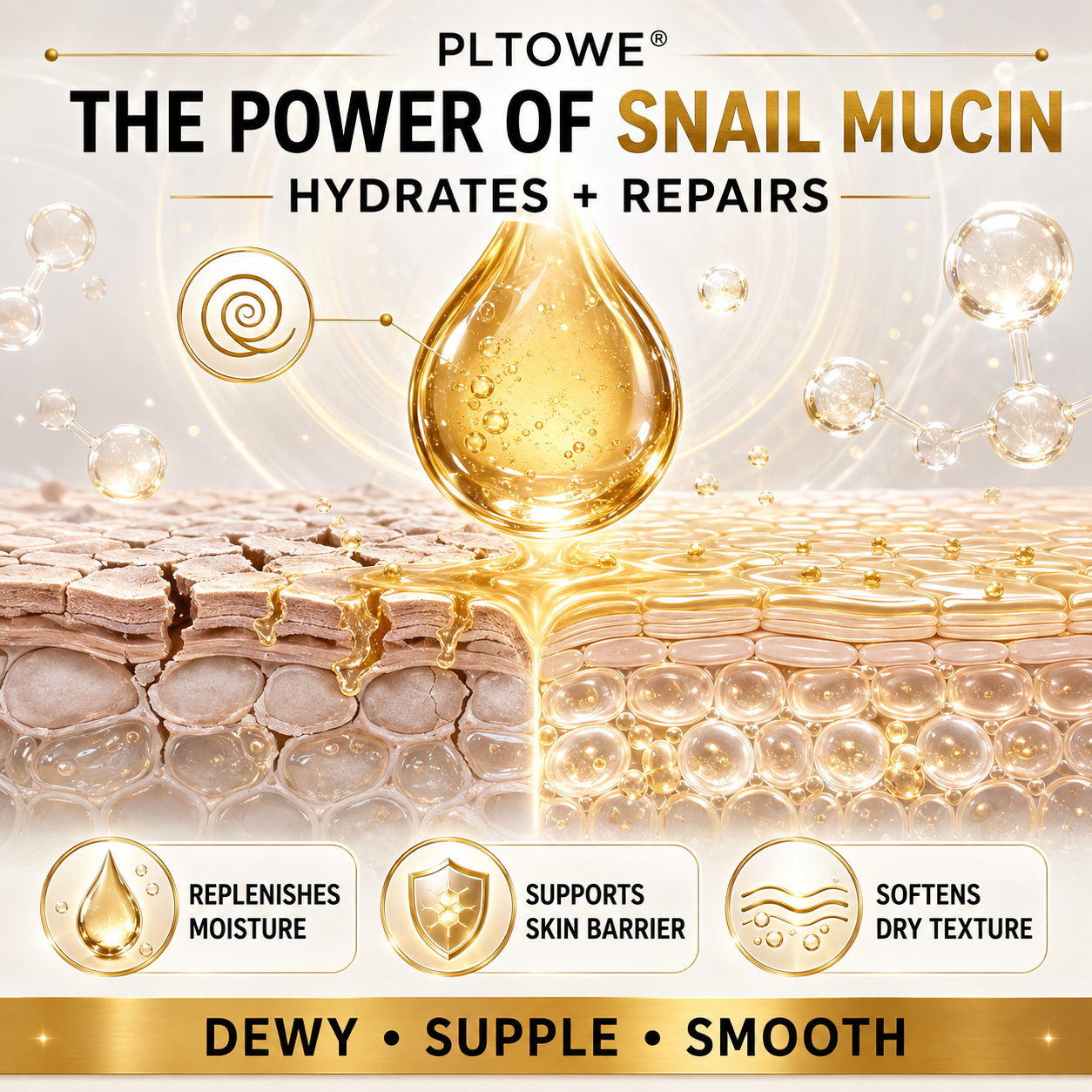 2026 New & Upgraded: 90% OFF ✅ PLTOWE® 8-IN-1 Advanced Snail Age-Defying Repair Cream