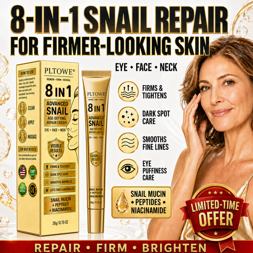 2026 New & Upgraded: 90% OFF ✅ PLTOWE® 8-IN-1 Advanced Snail Age-Defying Repair Cream