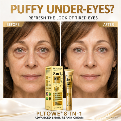 2026 New & Upgraded: 90% OFF ✅ PLTOWE® 8-IN-1 Advanced Snail Age-Defying Repair Cream