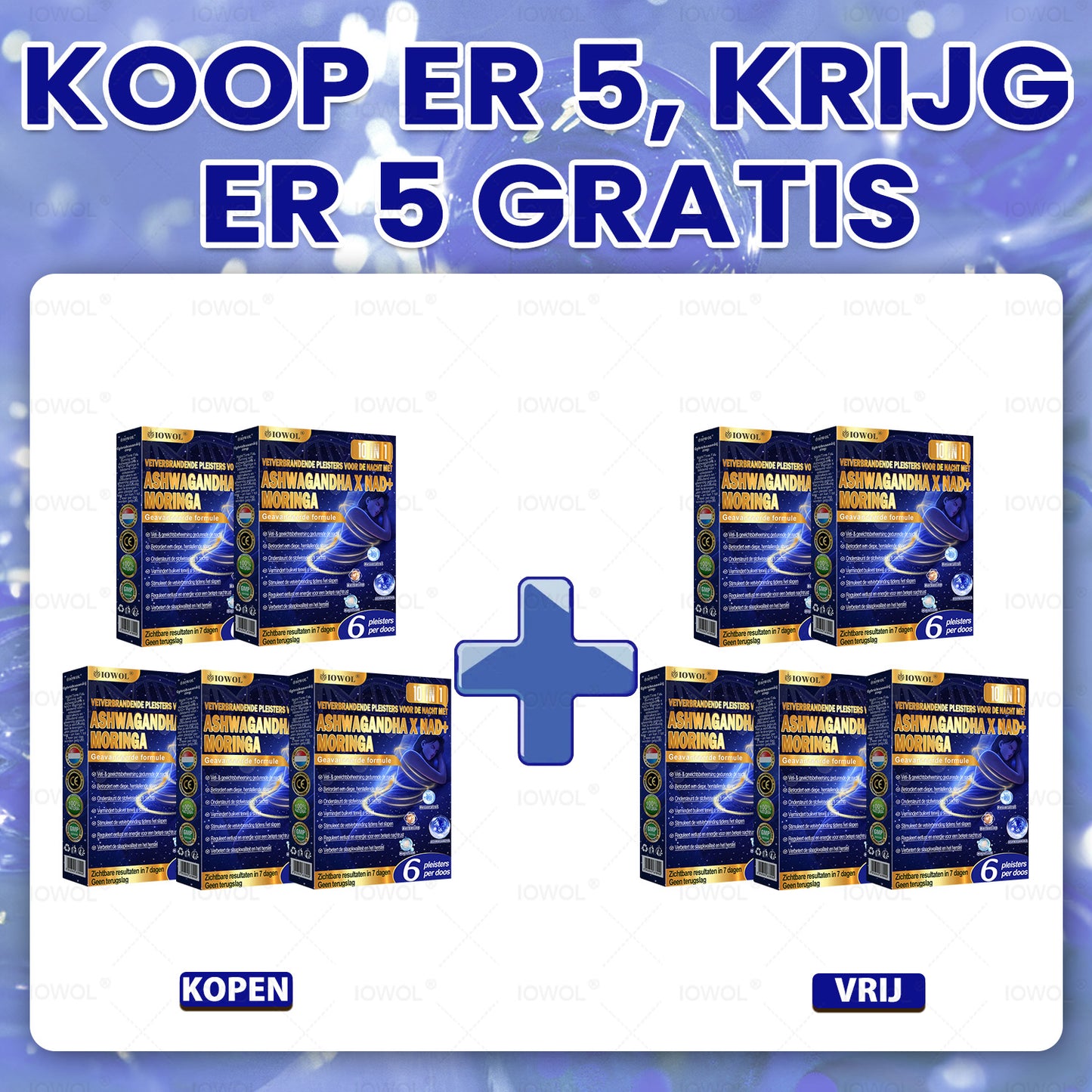 IOWOL® NACHTELIJKE VETVERBRANDINGSPLEISTERS! GEEN PILLEN & GEEN VERSPILLING & GEEN MOEITE & 100% RESULTAAT.