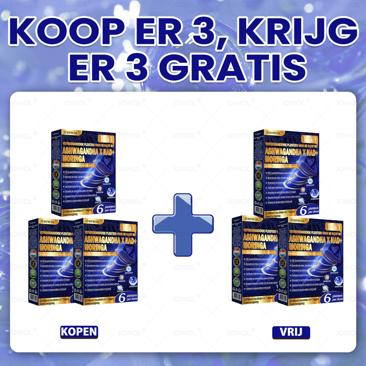 IOWOL® NACHTELIJKE VETVERBRANDINGSPLEISTERS! GEEN PILLEN & GEEN VERSPILLING & GEEN MOEITE & 100% RESULTAAT.