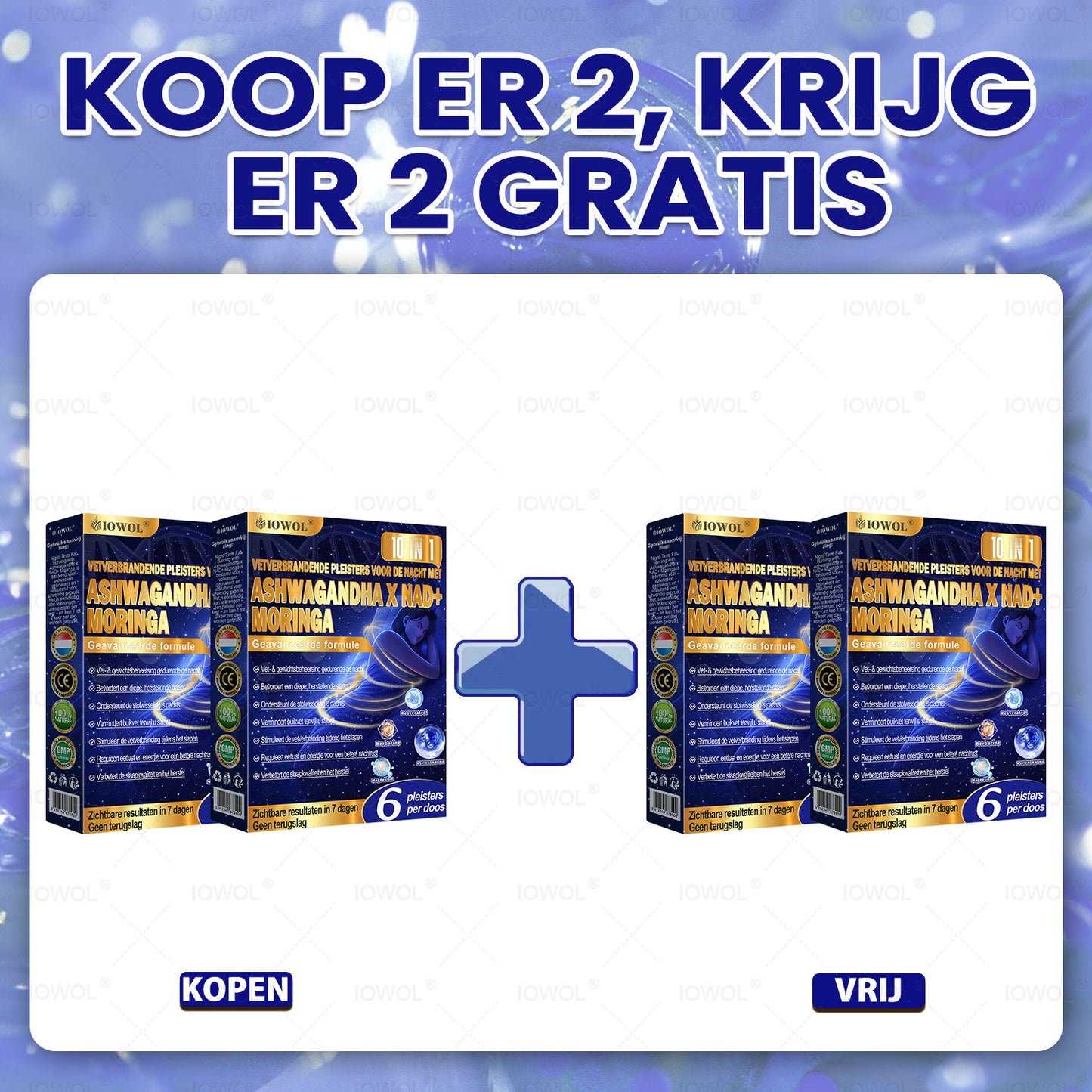 IOWOL® NACHTELIJKE VETVERBRANDINGSPLEISTERS! GEEN PILLEN & GEEN VERSPILLING & GEEN MOEITE & 100% RESULTAAT.